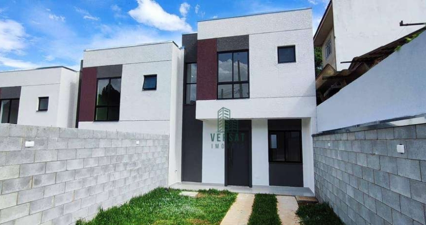 Sobrado com 3 dormitórios à venda, 73 m² por R$ 479.000,00 - Abranches - Curitiba/PR