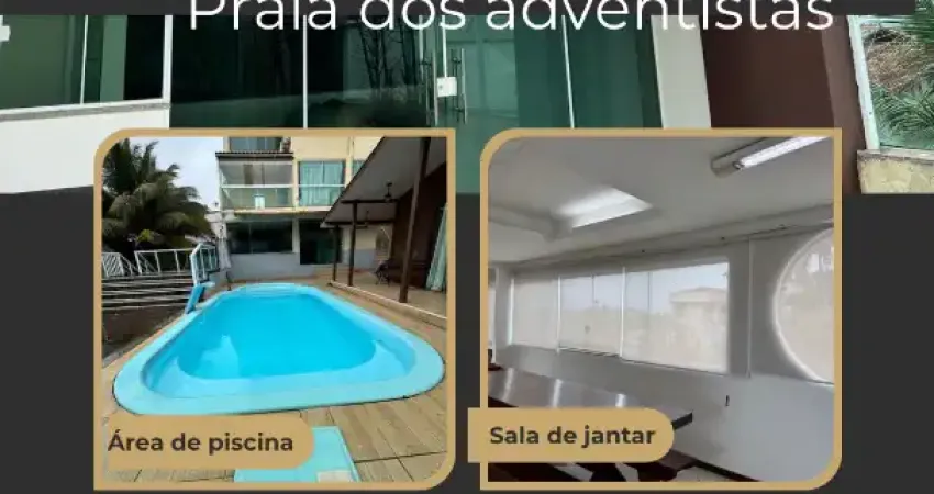 Praia dos adventistas (casa com 7qts e a 100 metros da melhor praia de guarapari)