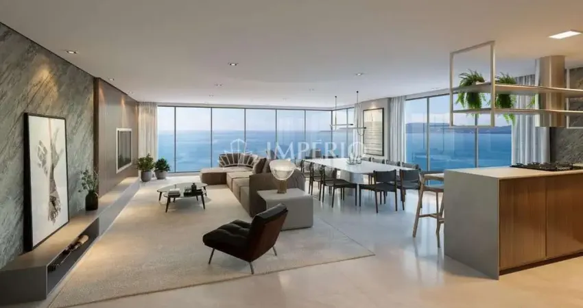Apartamento à Venda Frente Mar 4 Suítes no Centro de Itapema SC