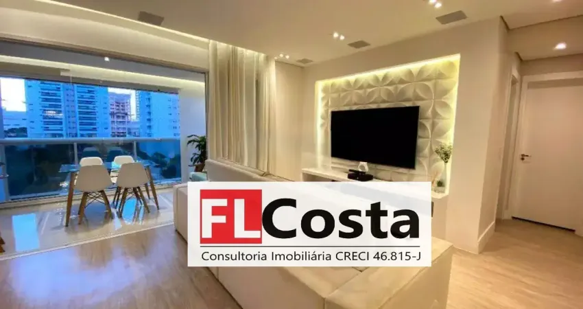 Apartamento mobiliado vista praça central, sol da tarde subcondomínio atlântica