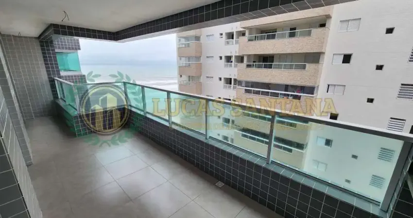 Apto 2 dormitórios sendo 1 suíte, prédio frente mar, sacada gourmet com vista mar lateral, 1 vaga de garagem, lazer completo, zona 1, bairro vila caiçara