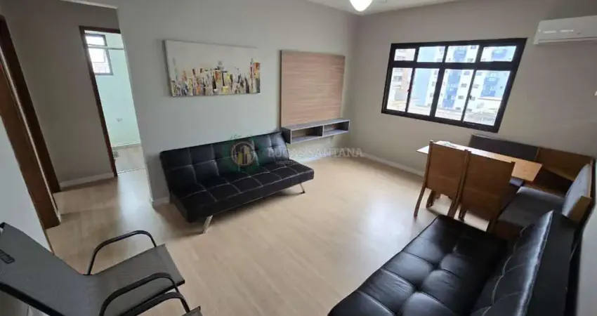 Apto 2 dormitórios, mobiliado,60m² de área útil, 1 vaga de garagem, 200m da praia, zona 1