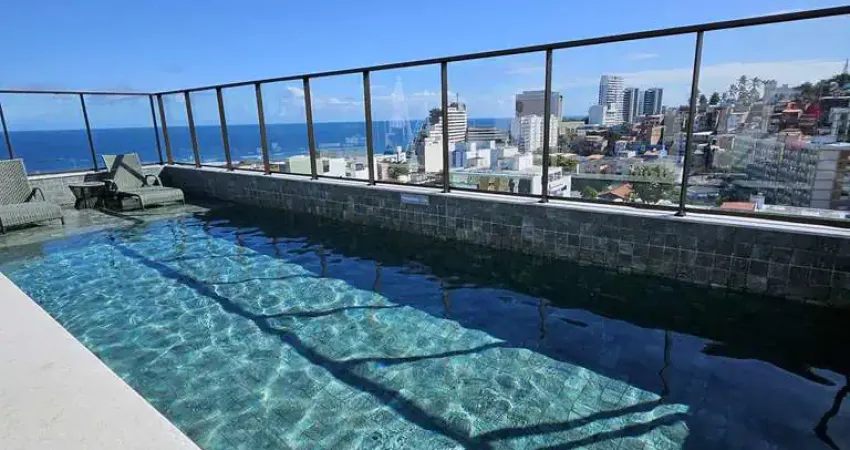 Apartamento quarto e sala no  house ondina, 1 quarto, 25 m² - salvador/ba