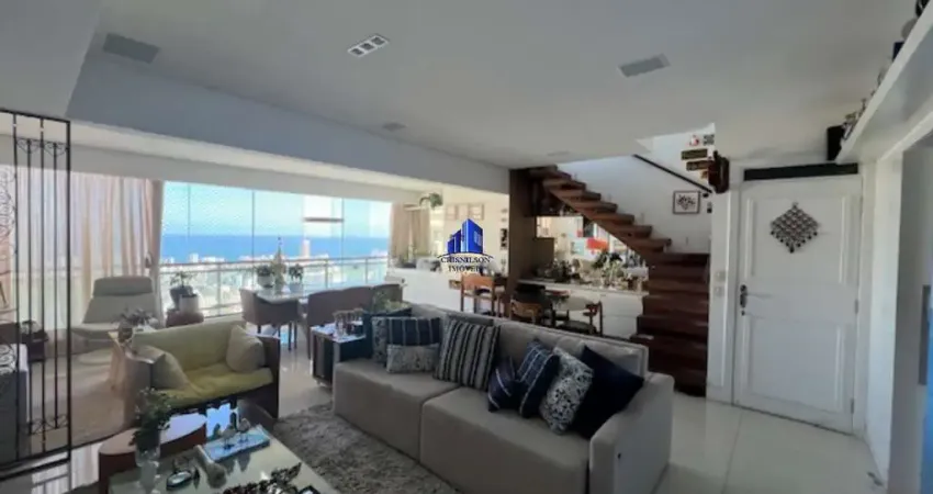 Cobertura à venda condomínio provence horto r$ 2.100.000,00, vista mar, 4 suítes, suíte máster com banheira e closet, 186 m², armários, 3 vagas!