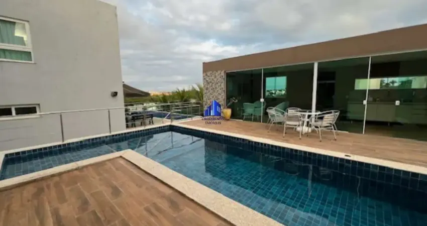 Casa à venda em alphaville 2 salvador r$ 3.500.000,00, piscina com área gourmet, 4 suítes, terreno 513 m², área construída 202 m²!
