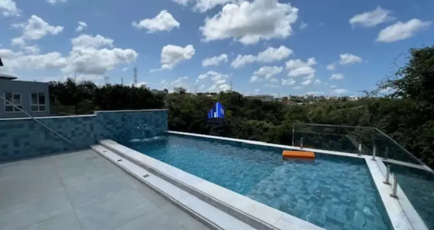 Casa à venda alphaville salvador ii r$ 3.400.000,00 piscina, espaço gourmet, 5 suítes, 500 m² de terreno, 300 m² casa, armários, vista para mata