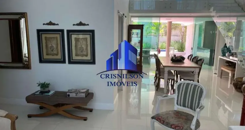 Casa à venda em alphaville litoral norte i r$ 2.200.000,00, energia fotovoltaica, 5/4 sendo 4 suítes, piscina, área gourmet