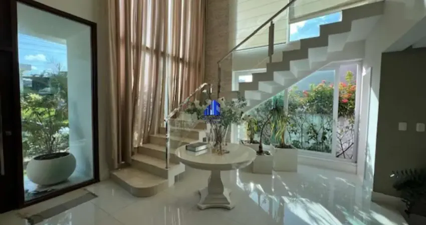 Casa à venda alphaville i salvador r$ 4.500.000,00 decorada, 5 suítes, hidro, 2 closets, piscina com espaço gourmet, garagem coberta para 5 carros