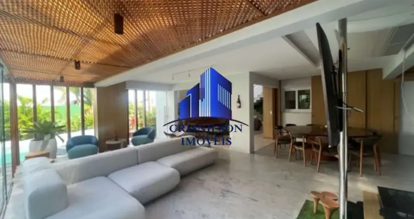 Casa à venda alphaville ii salvador r$ 5.000.000,00, porteira fechada, nova, 4 suítes, piscina grande com espaço gourmet, energia solar fotovoltaica!