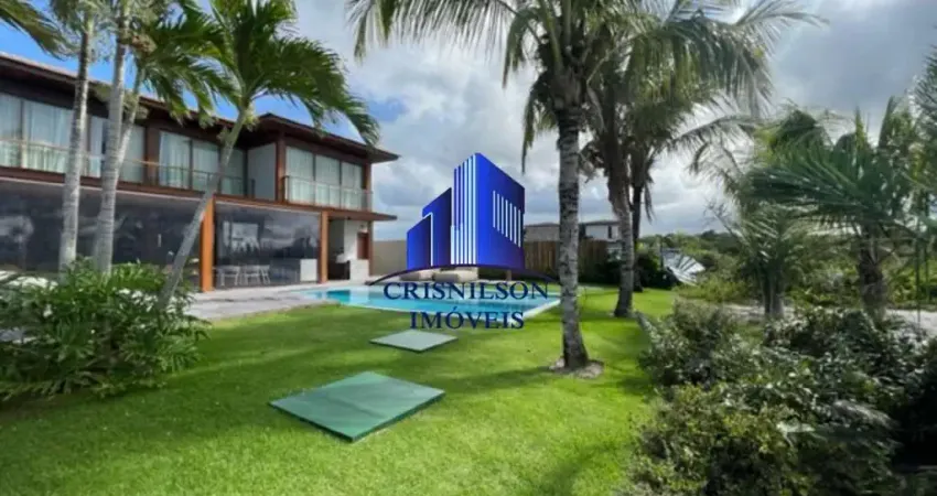 Casa à venda em praia do forte r$ 8.500.000,00, condomínio piscinas naturais, decorada, porteira fechada, móveis novos, poucos metros da praia, área construída 450 m², terreno 700 m²!