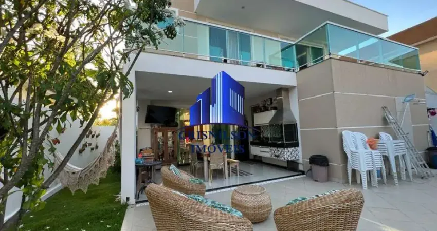 Casa à venda alphaville litoral norte i r$ 2.250.000,00, piscina, área gourmet, 4 suítes!