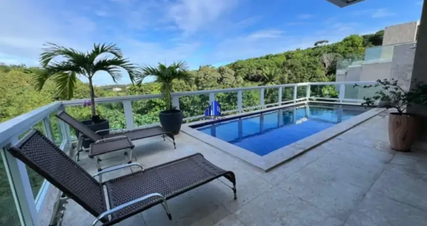 Casa à venda em alphaville ii salvador, r$ 4.800.000,00, decorada, 5 suítes, piscina com espaço gourmet, área construída 630 m², terreno 667 m²!