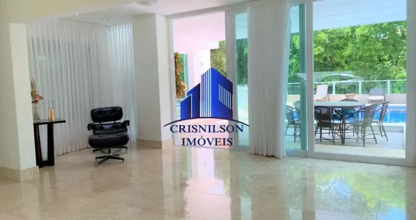 Casa à venda alphaville i salvador, r$ 4.950.000,00, estuda permuta por de menor valor, sala pé direito duplo, 5 suítes, sendo 4 suítes com closets!