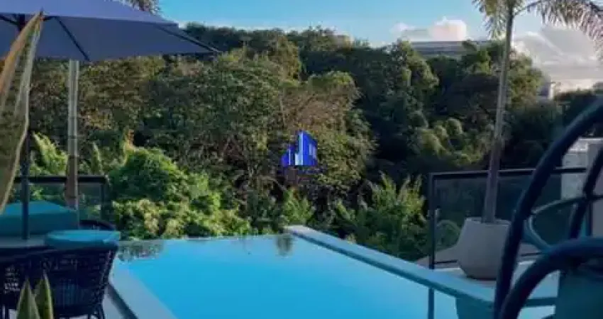 Casa à venda em alphaville ii salvador, r$ 3.700.000,00 decorada, piscina, ofurô, espaço gourmet, 4 suítes, sala ampla, energia solar, vista para área