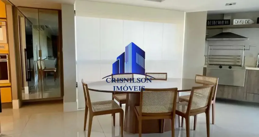 Apartamento à venda greenville lumno r$ 3.850.000,00, decorado, 4 suítes, nascente total, varanda gourmet, 4 vagas de garagem, armários, 2 dependência