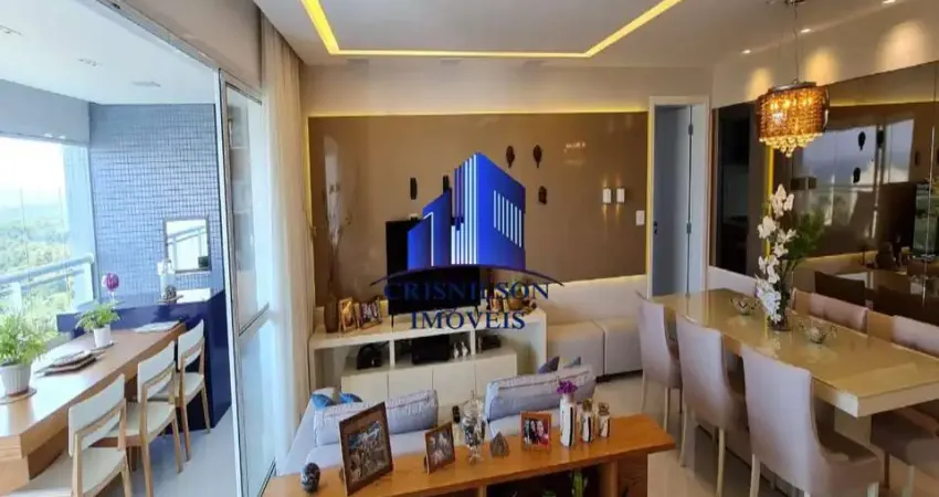 Apartamento à venda greenville etco r$ 1.930.000,00, vista mar total, 3 suítes, suíte máster ampliada com closet, 3 vagas de garagem!