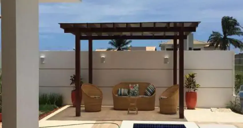 Casa à venda alphaville litoral norte i, r$ 1.710.000,00, espaço gourmet, piscina, 4 suítes, armários!