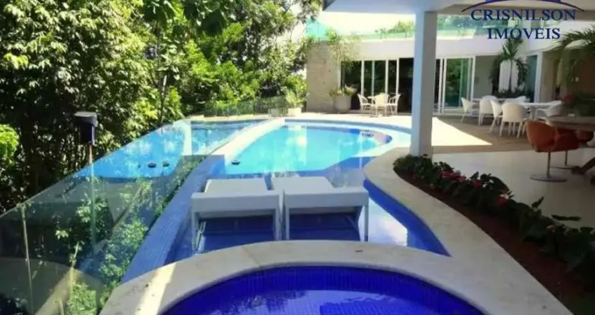 Casa à venda alphaville i salvador, r$ 7.500.000,00, vista mar,5 suítes, área construída 1.070,00 m², terreno 2.000 m², espaço gourmet, armários!