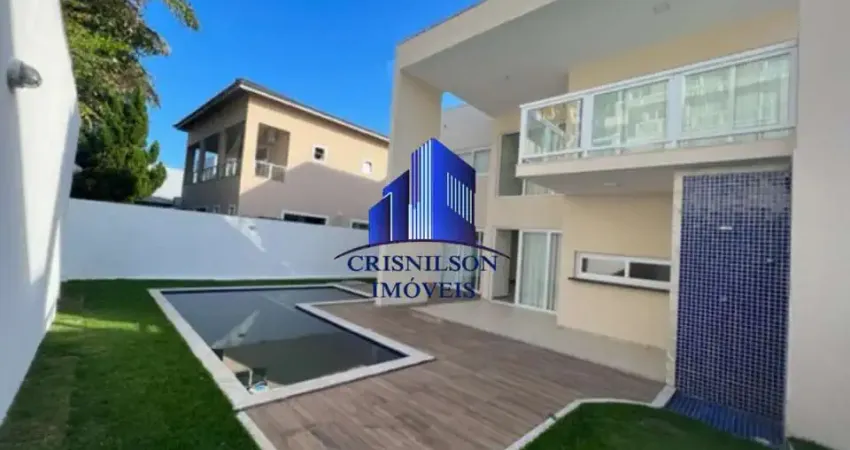 Casa à venda alphaville litoral norte i r$ 1.800.000,00, sala ampla, 5 suítes, armários, piscina!