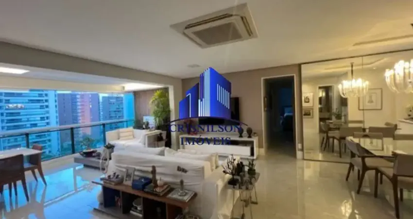 Apartamento à venda le parc salvador, r$ 2.400.000,00, vista para o clube, decorado, nascente, armários, 3 suítes,166,00 m²!