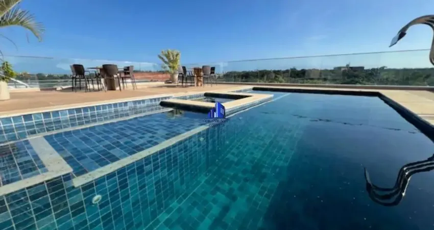 Casa à venda alphaville ii salvador r$ 6.900.000,00 nova, maravilhosa, piscina grande com área gourmet integrada, 5 suítes, garagem fechada 8 carros!