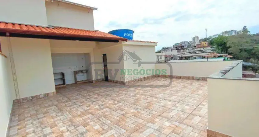 Cobertura para venda em juiz de fora, progresso, 2 dormitórios, 1 banheiro, 1 vaga