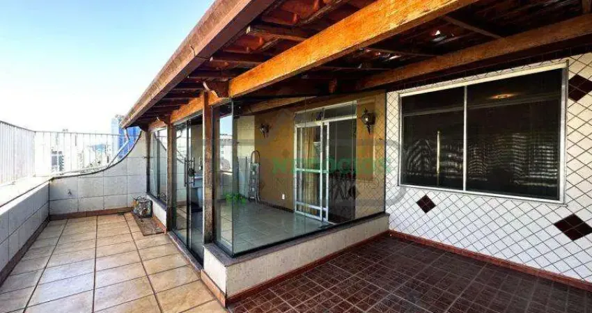 Cobertura para venda em juiz de fora, centro, 4 dormitórios, 3 suítes, 5 banheiros, 2 vagas