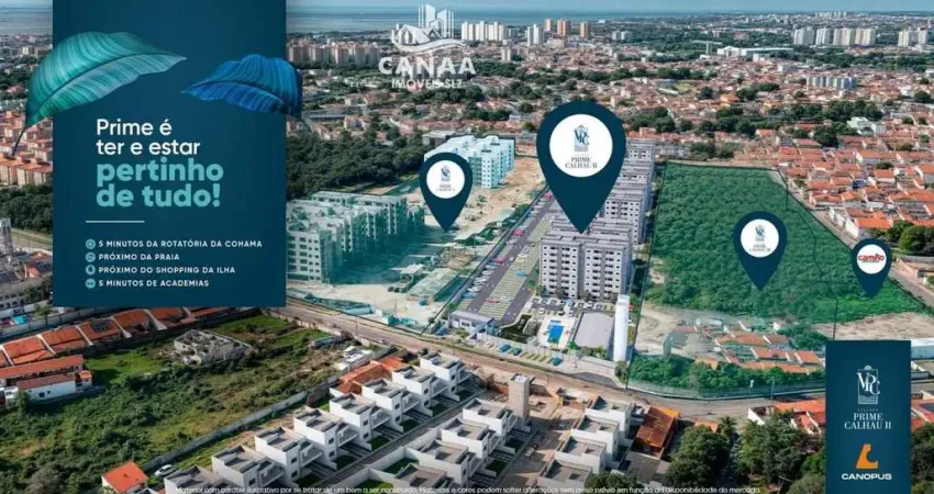Apartamentos à Venda em Altos do Calhau - Cond. Prime Calhau II - 2 quartos