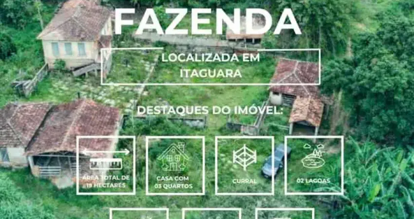 Chácara / sítio com 3 quartos à venda na Fazenda Rural, Zona Rural, Itaguara
