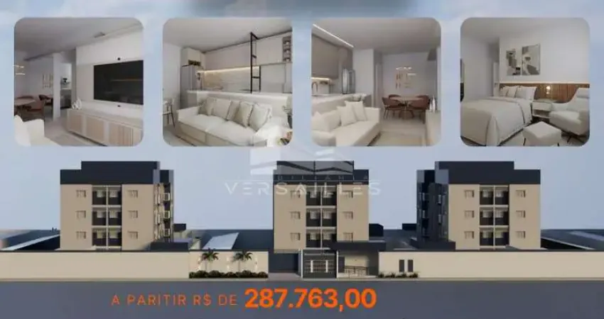 Apartamento de 2 quartos sendo uma suíte com plantas a partir de 58 m²