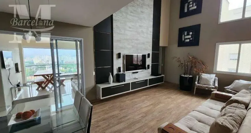 Cobertura alto padrão mobiliada , 3 vagas, 3 suítes . Cond clube com piscina.