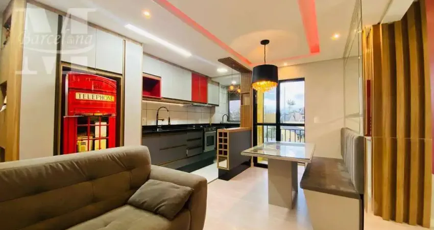 APARTAMENTO NO FEEL FIT HABITAT COM CHURRASQUEIRA NA SACADA, 2 QUARTOS, CLOSET, SEMI-MOBILIADO