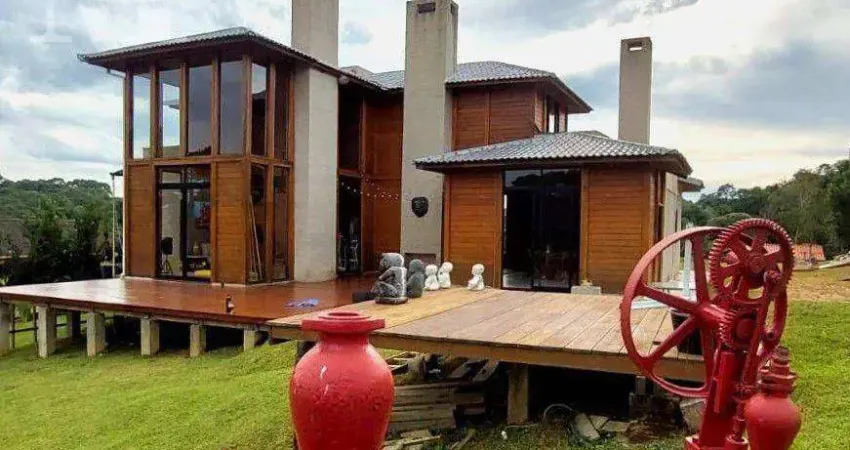 LINDA CHÁCARA EM CONDOMÍNIO FECHADO MANDIRITUBA.  PISCINA PRIVATIVA, ESPAÇO GOURMET, POMAR. ÓTIMA LOCALIZAÇÃO.