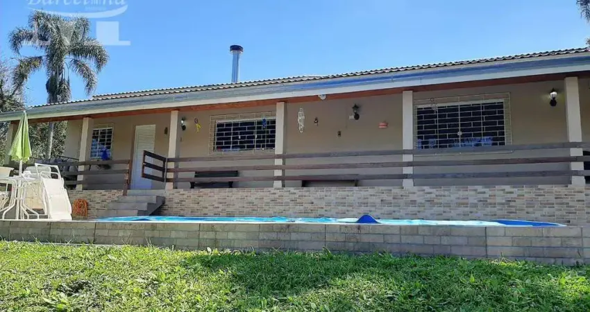 Tijucas do sul campo alto chácara com casa 04 quartos piscina.