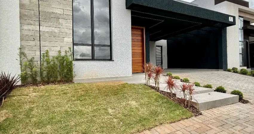 Linda residência térrea disponível para venda no condomínio reserva ecoville