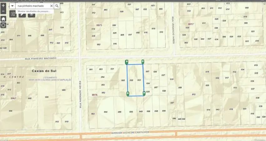 Terreno à venda na Rua Pinheiro Machado, 1112, Centro, Caxias do Sul