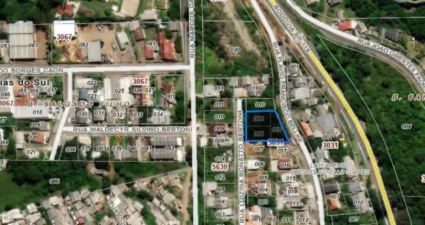 Terreno à venda na Rua Flávio Francisco Bellini, 1, Salgado Filho, Caxias do Sul