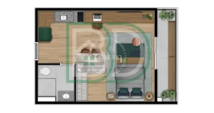 Flat com 1 quarto à venda na Rua Elói Cerqueira, 287, Belém, São Paulo