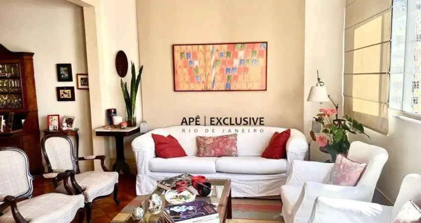 Apartamento com 3 dormitórios à venda, 140 m² por r$ 1.980.000,00 - copacabana - rio de janeiro/rj