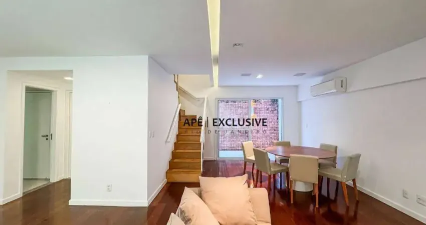 Apartamento duplex com 3 dormitórios à venda, 200 m² por r$ 5.990.000 - leblon - rio de janeiro/rj