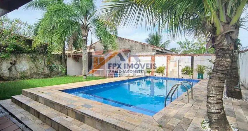 Casa para venda em itanhaém, bopiranga, 3 dormitórios, 2 suítes, 1 banheiro, 5 vagas