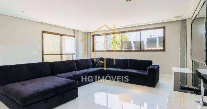 Cobertura com 4 dormitórios, 335 m² - venda por r$ 4.700.000 ou aluguel por r$ 30.000/mês - vila regente feijó - são paulo/sp