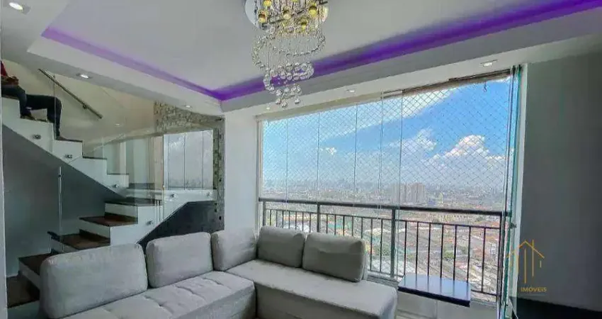 Cobertura com 3 dormitórios à venda, 189 m² por r$ 2.200.000,00 - belém - são paulo/sp