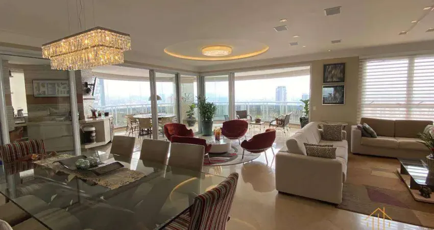 Apartamento com 4 dormitórios à venda, 297 m² por r$ 5.400.000,00 - jardim anália franco - são paulo/sp