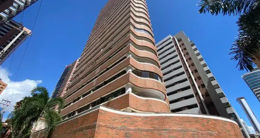 Cobertura duplex, vista mar, 5 suítes, 08 vagas paralelas, 200 metros da av. beira