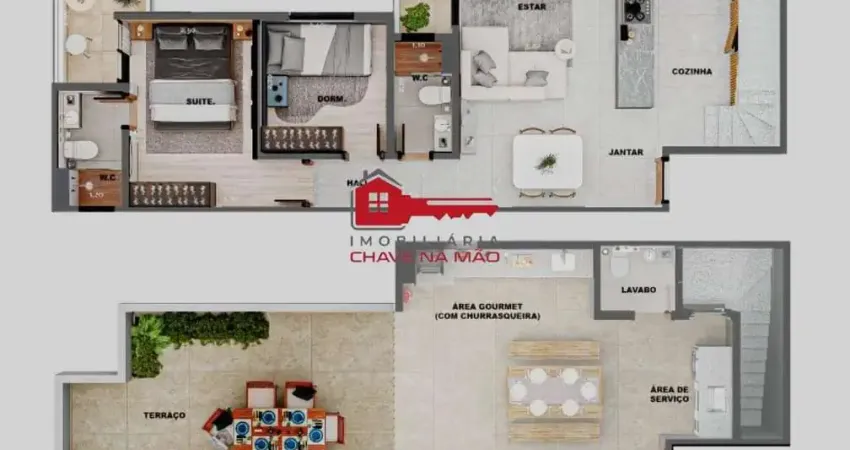 Apartamento com 2 quartos à venda no Campestre, Santo André