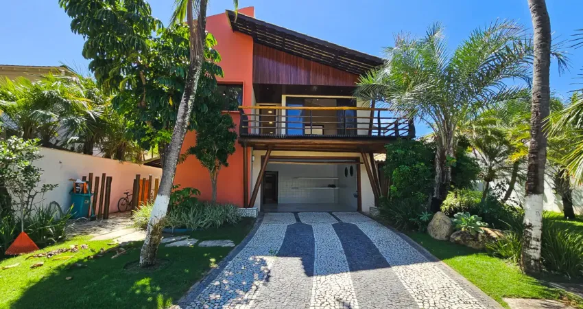 Porto busca vida resort, linda casa rústica, 5/4, a poucos metros da praia