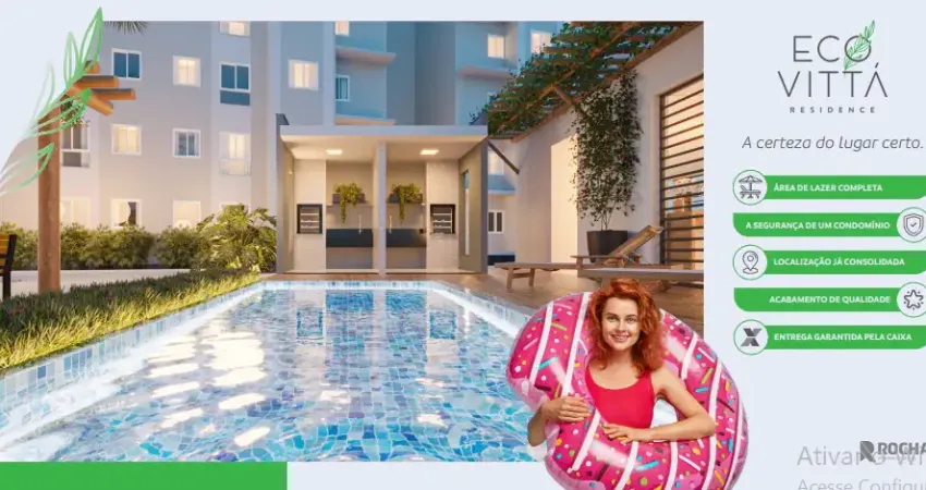 Descubra o eco vittá no santa amélia: apartamento de 2 quartos com lazer completo em condomínio fechado, segurança e excelente localização em maceió!