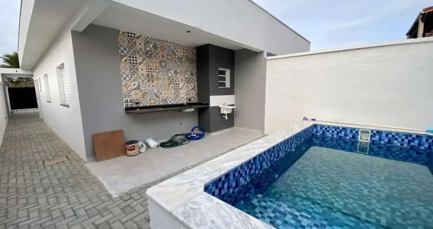 Casa para venda em itanhaém, jardim regina, 2 dormitórios, 1 suíte, 1 banheiro, 2 vagas