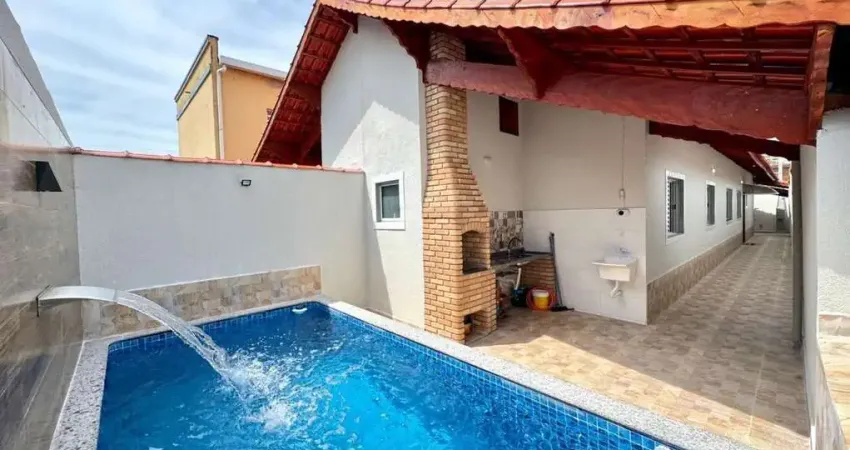 Casa para Venda em Mongaguá, Balneário Vera Cruz, 3 dormitórios, 1 suíte, 1 banheiro, 2 vagas